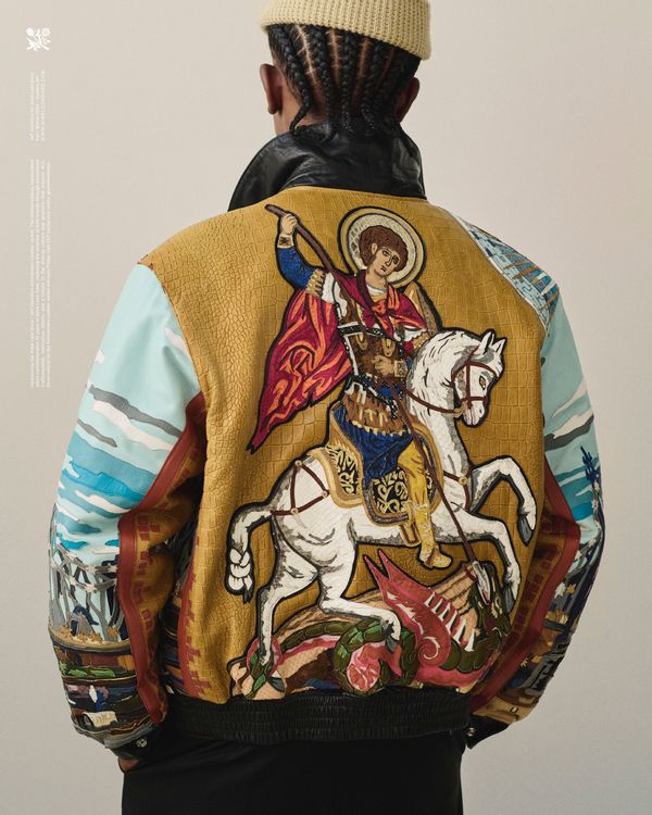 ジャケット・アウター aime leon dore Beach Kendo Shirt 21AW ALD / Jeff Hamilton Anniversary Leather Jacket